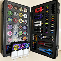 Boîtier portable en aluminium et acrylique transparent pour toupies, boîte de présentation pour collection, lanceur de combat et accessoires, OEM et ODM disponibles