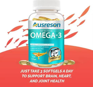 Ausreson omega 3 рыбий жир Халяльные мягкие гелевые капсулы 1000 мг добавка <span class=keywords><strong>Omega3</strong></span> Рыбий жир мягкие гелевые капсулы - Product Image 3