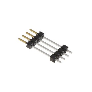 Conector DW0411LS625 de 4 Posiciones, Espaciador de Cabezal Flexible, Conector DW de 2.54mm, Chapado en Oro, Montaje a Través de Orificio - Product Image 1