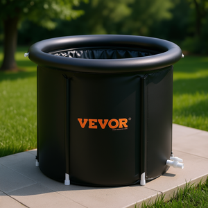 Vasca da bagno gonfiabile Vevor da 50-59 galloni, portatile, per terapia con acqua fredda per atleti, vasca rotonda in PVC con kit di accessori - Product Image 2