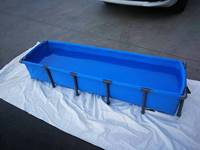Nouveau réservoir de pisciculture en PVC à cadre en plastique de petite taille 130L pour l'aquaculture de crevettes et de tilapia à usage domestique d'entreprises chinoises