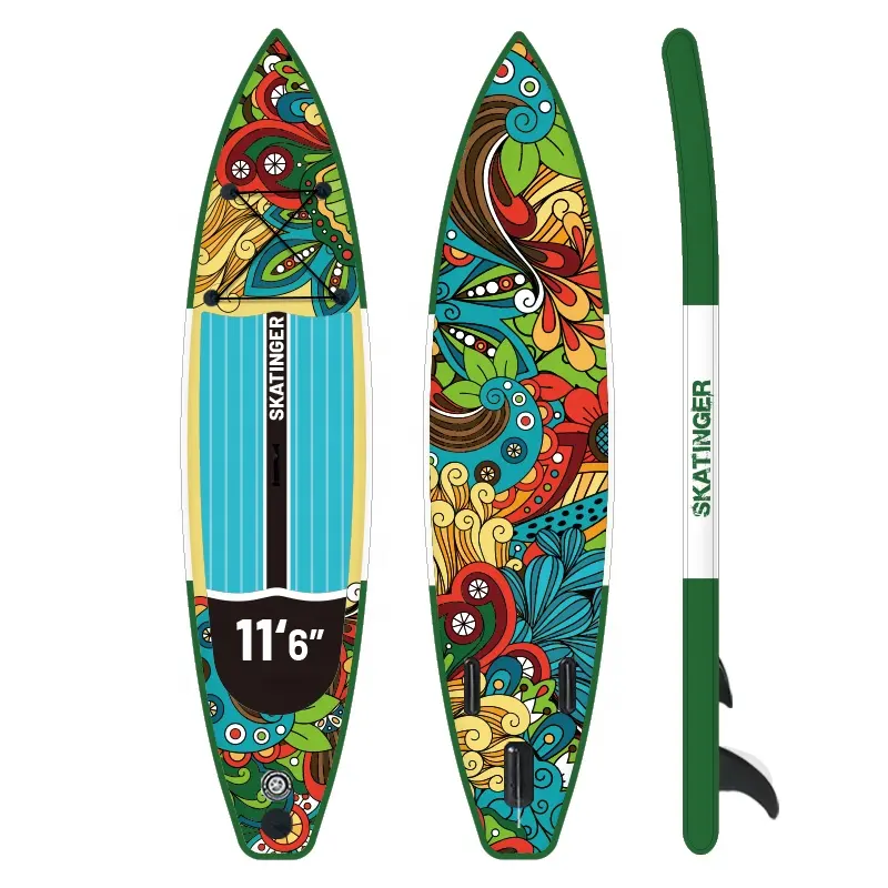 SKATINGER OEM wholesale 11'6 surfing paddleboard air sup board water sports inflatable stand up paddle board surfboard