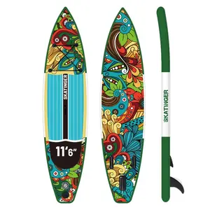 SKA TINGER OEM Großhandel 11'6 Surf Paddle board Air Sup Board Wassersport aufblasbares Stand Up Paddle Board Surfbrett