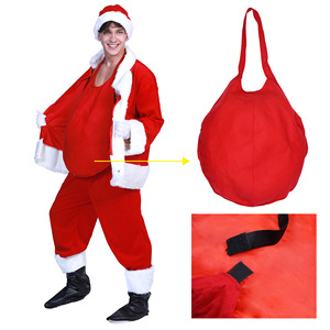 Disfraz de Papá Noel con Vientre Hinchado para <span class=keywords><strong>Hombre</strong></span>, Disfraz de Anciano Navideño, Traje para Nochebuena, Regalos de Año Nuevo - Product Image 2