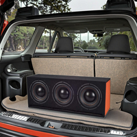 Meilleur prix triple 10 pouces subwoofer haut-parleur boîte alimenté voiture subwoofer enceinte