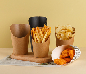 Tazza Kraft usa e getta personalizzata per Pizza da asporto patatine fritte biscotti economici prezzo di fabbrica che timbra la movimentazione - Product Image 6