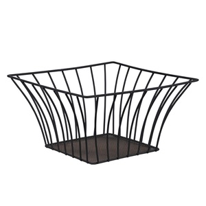 Classic Round Lacquer Iron Fruit <b>Basket</b> & Platter Portable Household Bedroom Use Simple Modern Design - Product Image 3