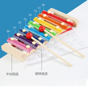 Juego de Instrumentos Musicales de Percusión Orff de Madera de Ocho Piezas Montessori, Juguete Educativo para Niños y Niñas de 2 a 4 Años - Product Image 3