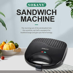Sokany <b>Sandwich</b> <b>Maker</b> 800W Electric 2 Slices Mechanical Control Breakfast <b>Maker</b> For Household Use - Product Image 5