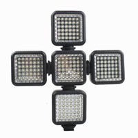 Lampe Flash LED Portable 36 LED pour Photographie, Vidéo, Diffusion en Direct et Selfie, avec Batterie et Chargeur