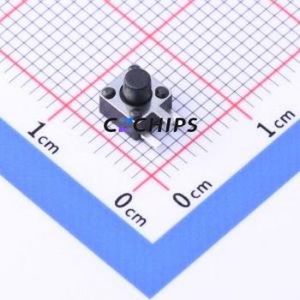 YTS-C017-2E Tactile Switch Through hole Component (THT) Switch Single Pole Single Throw Round Button 2.5N Right Angle Insert - Product Image 1