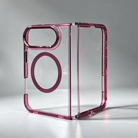 JOYPORODO B552 pour iPhone Duo, coque de protection transparente anti-jaunissement, coussin d'air anti-chute, étui magnétique pour téléphone