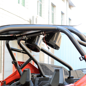 YongJin Speaker hitam 6.5 inci 6.5 inci, kandang Putar dengan klem 2 "untuk Polaris RZR PRO/ATV/UTV - Product Image 6