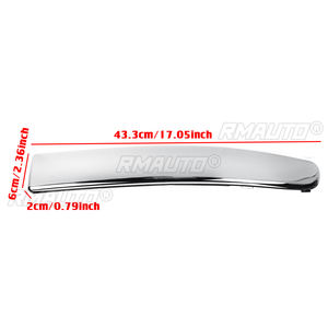 Cubierta Cromada para Parachoques Delantero, Moldura Inferior Plateada para Fiat 500 2007-2015 735455056 - Product Image 5