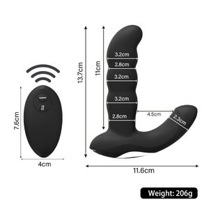 Vibrador de Próstata con 7 Modos de Vibración y Empuje, Control Remoto, Tapón Anal, Juguetes Sexuales, Masajeador P para Hombres - Product Image 1