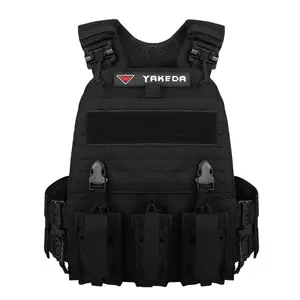 Yakeda Equipo Tactico Men Tactical Gear Waterproof Outdoor Combat Training Mesh Fast Release Buckle Molle Tactical Vest