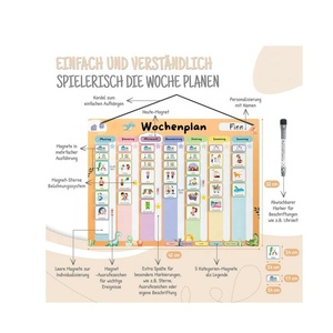 La lavagna magnetica settimanale per bambini Montessori può essere scritta e pulisci, ideale per indipendenza e organizzazione - Product Image 4