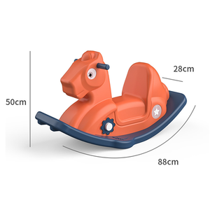 Caballo balancín de plástico con diseño de Animal para niños y niñas, juguete infantil para niños de 0 a <span class=keywords><strong>3</strong></span> años - Product Image 4