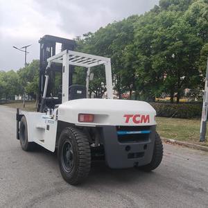 10トンTCMディーゼルフォークリフト、安定した構造、強力な揚力で重工業向け、10トンディーゼルフォークリフト中古TCMブランド - Product Image 1