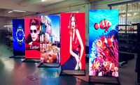 Écran LED mural et panneau miroir pour affichage vidéo intérieur HD, pour la publicité, la signalisation, les aéroports, les métros, les ascenseurs, l'éducation