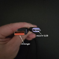 Expédition rapide offre spéciale véritable nylon tressé fil nu V8 Android câbles d'alimentation micro USB