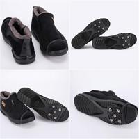 Crampons pour chaussures de glace antidérapantes en silicone pour l'extérieur Crampons élastiques pour crampons de traction Crampons à 5 goujons pour l'escalade