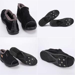Outdoor Silikon Anti-Rutsch-Eis schuh Stiefel Griffe Elastische Steigeisen Schnees pitzen Traktion klampen 5 Nieten Steigeisen zum Klettern - Product Image 2