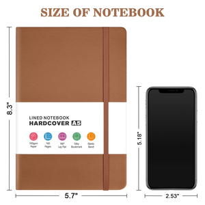 Cuaderno de Alta Calidad con Logotipo Personalizado, Cuaderno A5 con Páginas Punteadas, Tapa Dura de Cuero, Cuaderno Promocional con Logotipo Grabado - Product Image 2