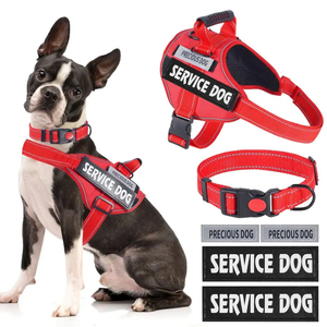 <span class=keywords><strong>Harnais</strong></span> pour <span class=keywords><strong>chien</strong></span> en nylon solide anti-traction et anti-évasion, <span class=keywords><strong>avec</strong></span> poignée supérieure, réfléchissant, durable, réglable et respirant pour la promenade - Product Image 1
