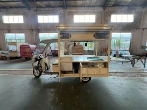Chariot alimentaire à trois roues en acier inoxydable avec équipement de cuisine complet, camion de restauration rapide mobile électrique <span class=keywords><strong>pour</strong></span> la vente de rue - Product Image 2