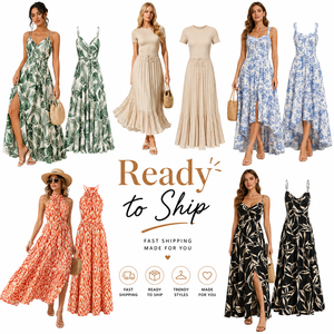 Elegante Vestido Midi con Cuello en V para Oficina, Vestido de Verano para Mujer, Paquete Surtido Aleatorio, Modelo 2026.4 - Product Image 1