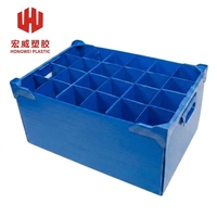 Caisse de manutention pliable et empilable en plastique PP recyclé pour le stockage de pièces en usine et atelier, idéale pour les produits chimiques