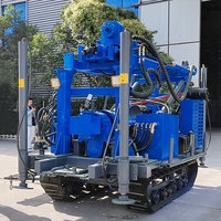Foreuse géotechnique portable à boîte de vitesses hydraulique pour puits profonds de 280 m, machine de forage rotative pour puits d'eau, plateforme de forage sur chenilles JDL280