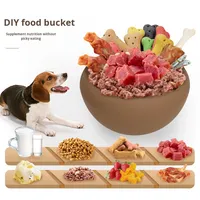 Jouets éducatifs pour animaux de compagnie de vente chaude et transfrontalière écologique Mangeoire pour chien et chat en silicone de qualité alimentaire Gâterie aux champignons résistante à la mastication