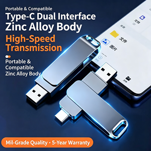 New 2-in-1 Metal Phone USB Flash Drive Type-C + USB-A High Speed Large Capacity Dual <strong>Interface</strong> 5-Year Warranty for Phones - Product Image 3