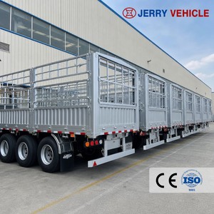 Semi-remorque à ridelles robuste - Remorque de <span class=keywords><strong>transport</strong></span> agricole à 3/4 essieux avec ridelles latérales - Product Image 6