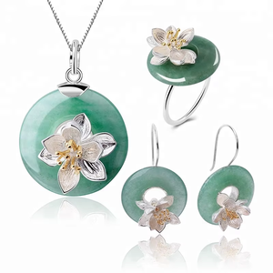 <span class=keywords><strong>Loto</strong></span> divertente gioielli <span class=keywords><strong>di</strong></span> lusso naturale gemma in 925 reale in argento Sterling <span class=keywords><strong>fiore</strong></span> <span class=keywords><strong>di</strong></span> <span class=keywords><strong>loto</strong></span> Design originale ciondoli per donne matrimonio - Product Image 2