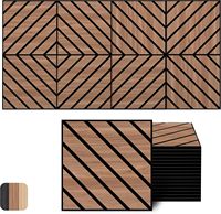 Panneau acoustique en bois plaqué géométrique irrégulier, panneau mural insonorisant en MDF, absorption acoustique