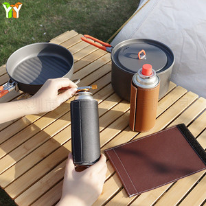 Long leather case for outdoor <b>camping</b> <b>gas</b> cylinders, cold-weather <b>gas</b> cylinder storage cover, protective leather case for <b>gas</b> - Product Image 4