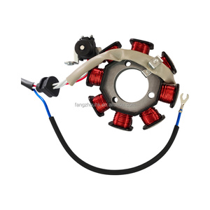 Bobina de Estator Magnético para YBR125, Conjunto de Bobinado de Alternador de Motocicleta de 8 Polos para Reparación Eléctrica del Motor - Product Image 2