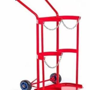 Four-Wheeled Double <b>Cylinder</b> Trolley 40L Acetylene <b>Gas</b> <b>Cylinder</b> Rack Fixed-Stand <b>Gas</b> <b>Cylinder</b> Cart for Hand Carts & Trolleys - Product Image 3