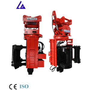 Machine de pose de pieux multifonctionnelle à fixation latérale, adaptée aux travaux de construction de ponts, de ports et de régions côtières, mâchoires interchangeables - Product Image 1