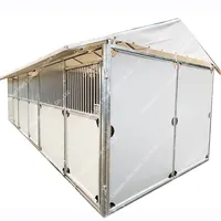 Bâtiments de ferme de volaille avec cadre en acier inoxydable, rabotteurs temporaires portables pour chevaux