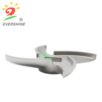 Pièces d'origine Evershine pour hachoir à viande, lames 42 #   Couteau à dos de tortue en acier inoxydable pour récurer, pièces de hachoir croisé