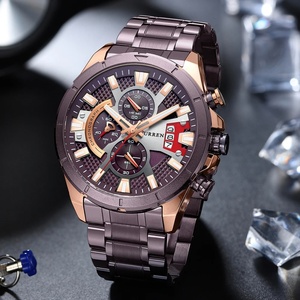 นาฬิกา CURREN 8401 สำหรับผู้ชาย แบรนด์ดัง หรูหรา สไตล์ลำลอง สายเหล็ก ควอตซ์ ธุรกิจ กีฬา กันน้ำ แสดงวันที่ โครโนกราฟ Reloj Hombre - Product Image 5