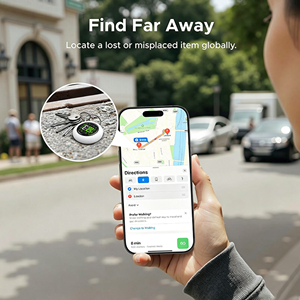 Traceur intelligent double système certifié CE RoHS FCC avec conception de badge numérique magnétique, compatible avec Apple Find My et Google Find Hub - Product Image 5