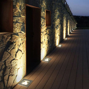 Les parcs de stationnement enterrés éclairent l'aménagement paysager hôtel lampe souterraine projecteur RVB encastré carré lumières creusées - Product Image 4