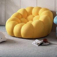 Fauteuil de salon moderne et luxueux, chaise longue créative pour salon, canapé paresseux confortable de designer, modèle citrouille tendance