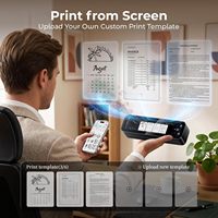 Imprimante portable sans fil Phomemo M810 à écran tactile complet, compatible AirPrint, pour les voyages, contenu personnalisé, imprimante thermique sans encre