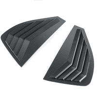 Pour Lynk & Co 01 2017-2023 voiture fenêtre arrière Triangle obturateur couverture en Fiber de carbone abs accessoires persienne auto modifier